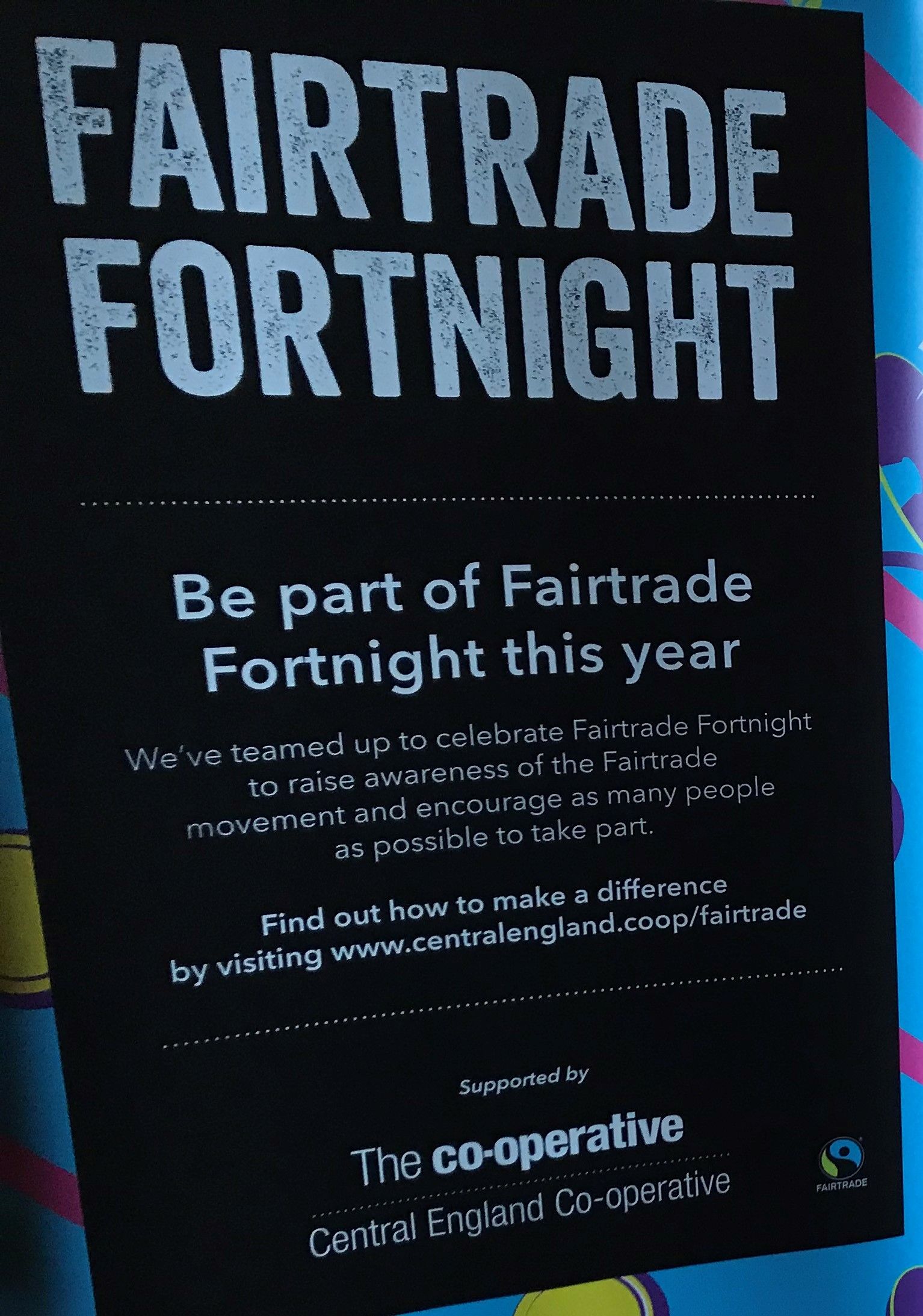 Week one of Fairtrade Fortnight activity in the West Midlands