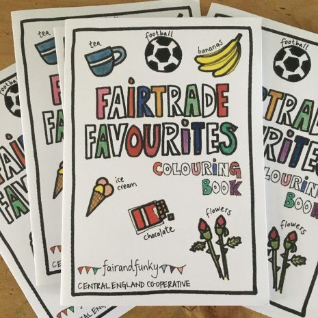 Supporting a Fairtrade colouring book in Yorkshire