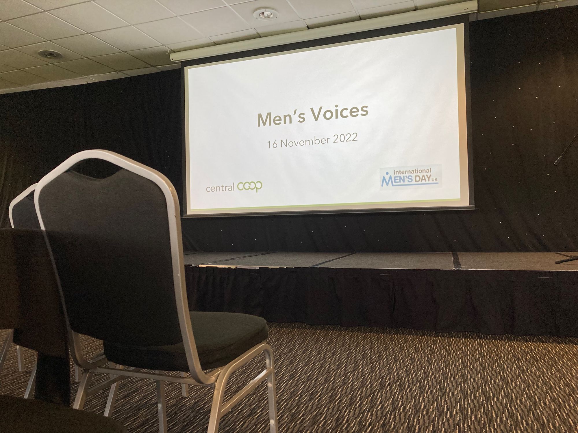 'Men's Voices' Brings together men to celebrate and talk at an event for 'International Men's Day'
