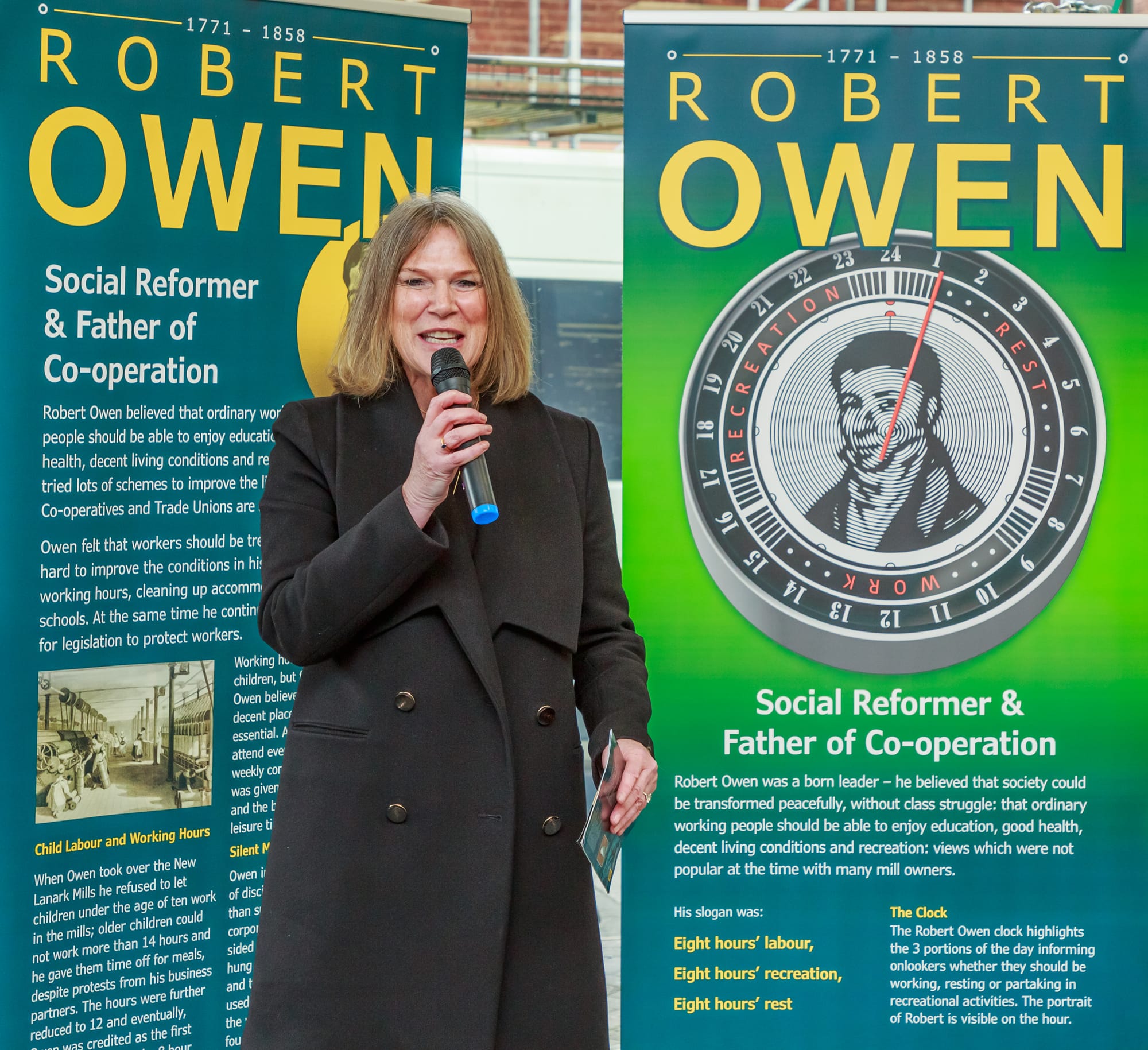 Robert Owen, Father of Co-operation making his mark in Belper!