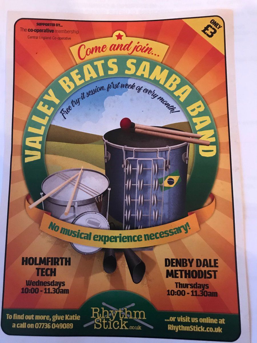 Why not try something new and attend Valley Beats Samba Band.