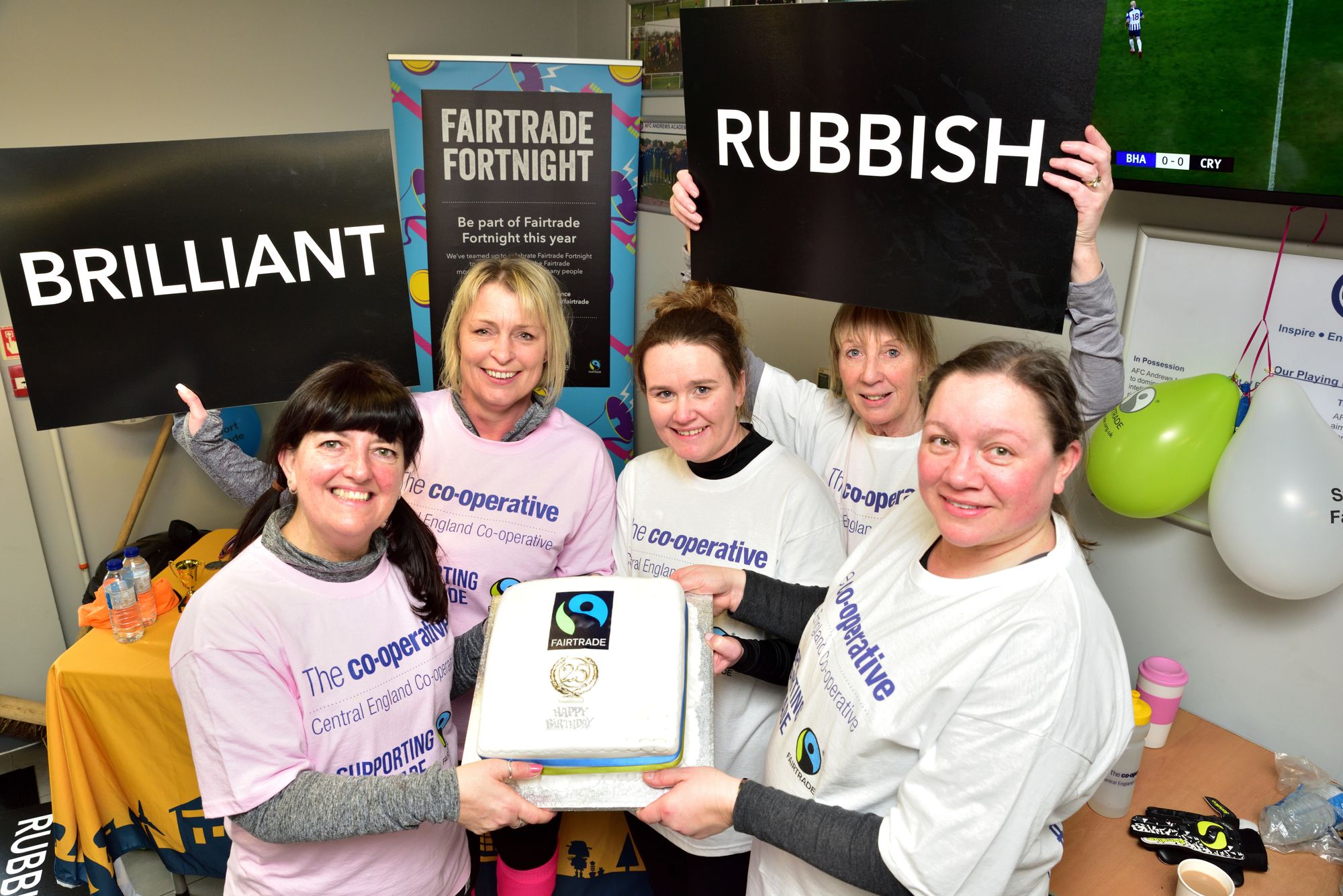 Fairtrade supporters line up for special charity women’s football match for Fairtrade Fortnight