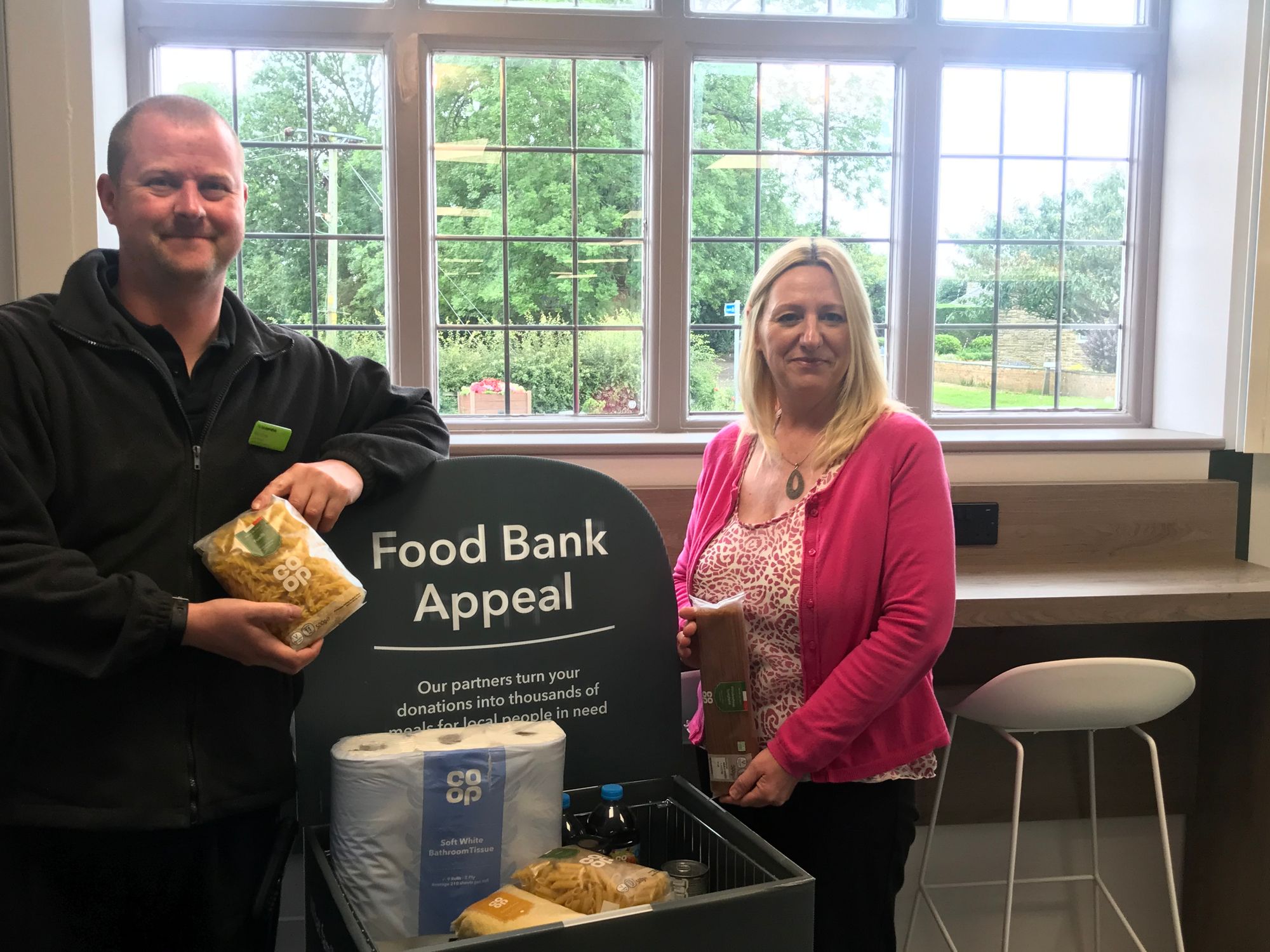 Food Bank collection in Barnby Dun