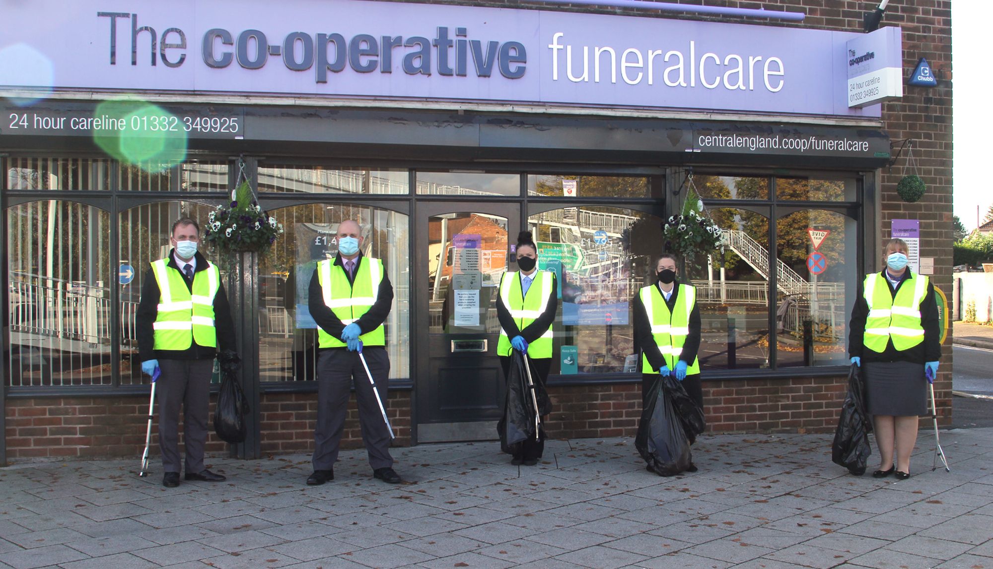 Derbyshire funeral colleagues help to improve local environment