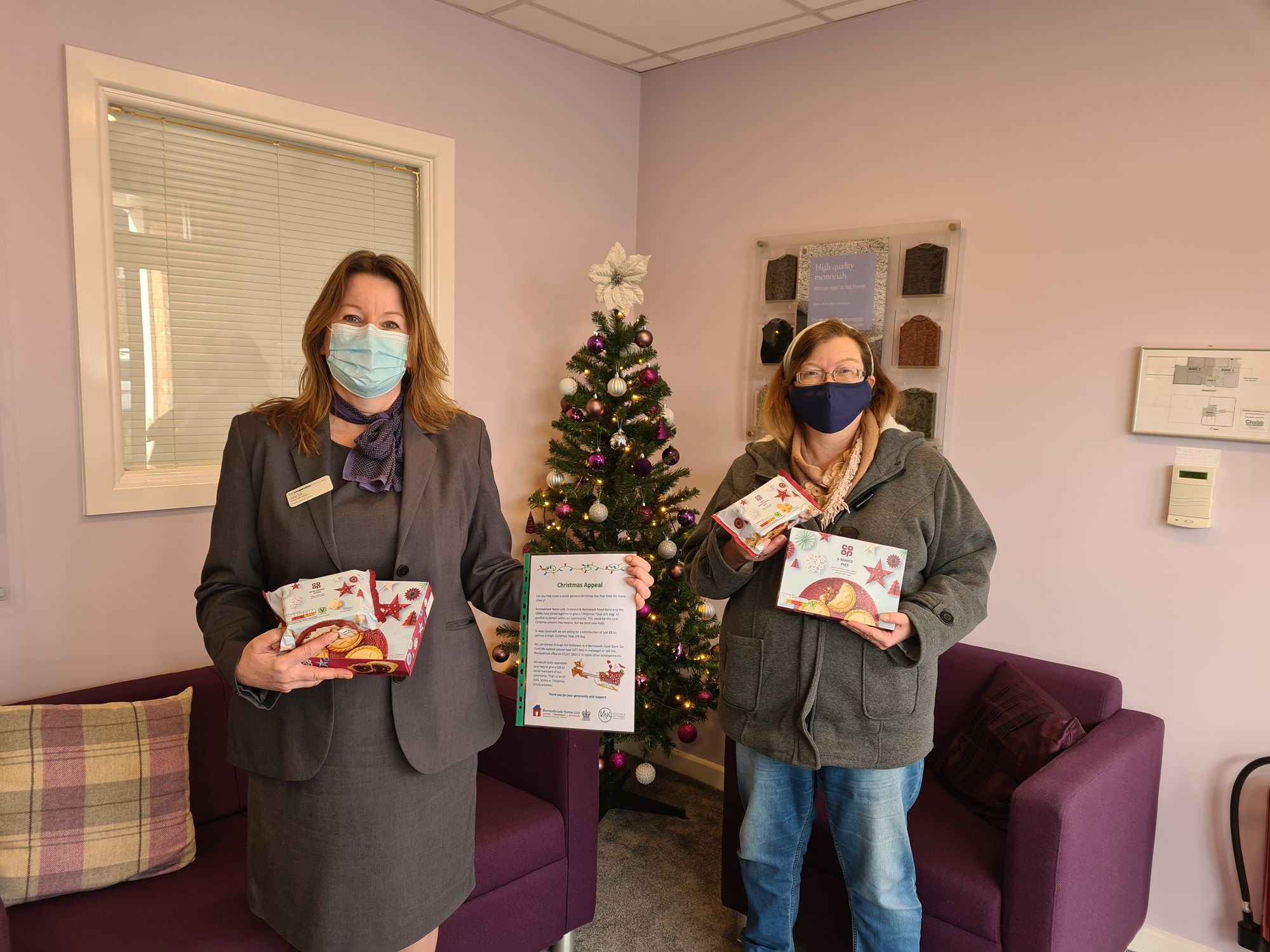 Borrowash funeral home supports local charity’s Christmas appeal bringing festive cheer