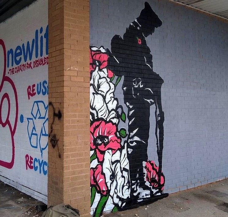Former supermarket site gets temporary new lease of life from local street artist and charity