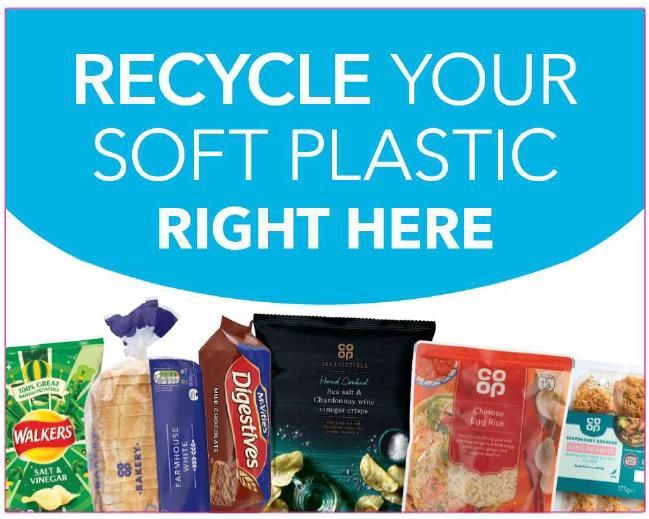 Customers can dispose of hard to recycle plastics at special collection points in Central England Co-op stores