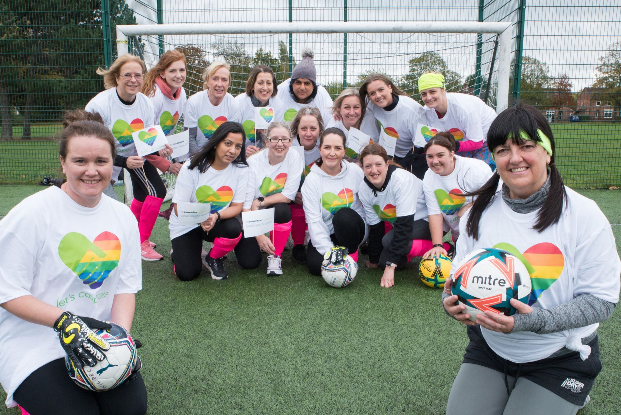 Self-confessed football novices take to the pitch in special charity match