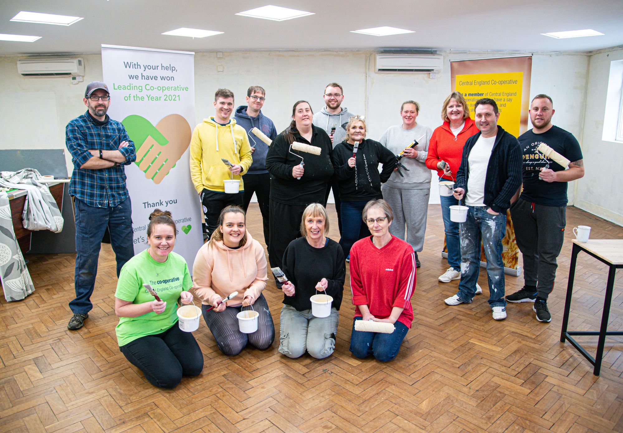 Colleagues give up their time to support project to transform Desborough Youth Centre