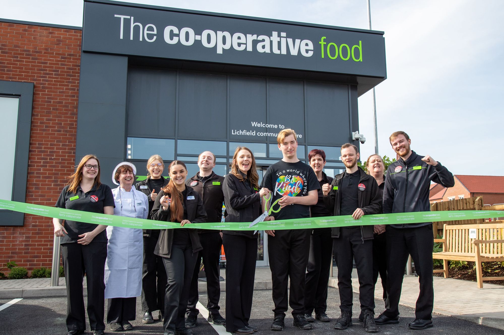 Central England Co-op officially opens its brand new store in Lichfield creating 11 new jobs