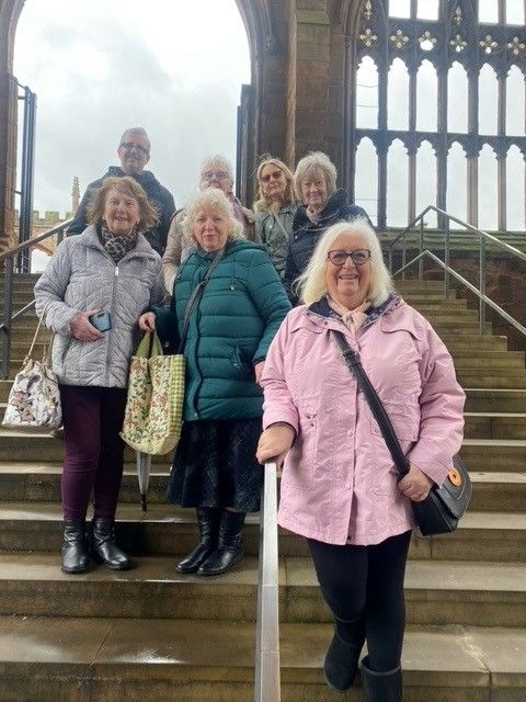 Members learning about the history of Coventry