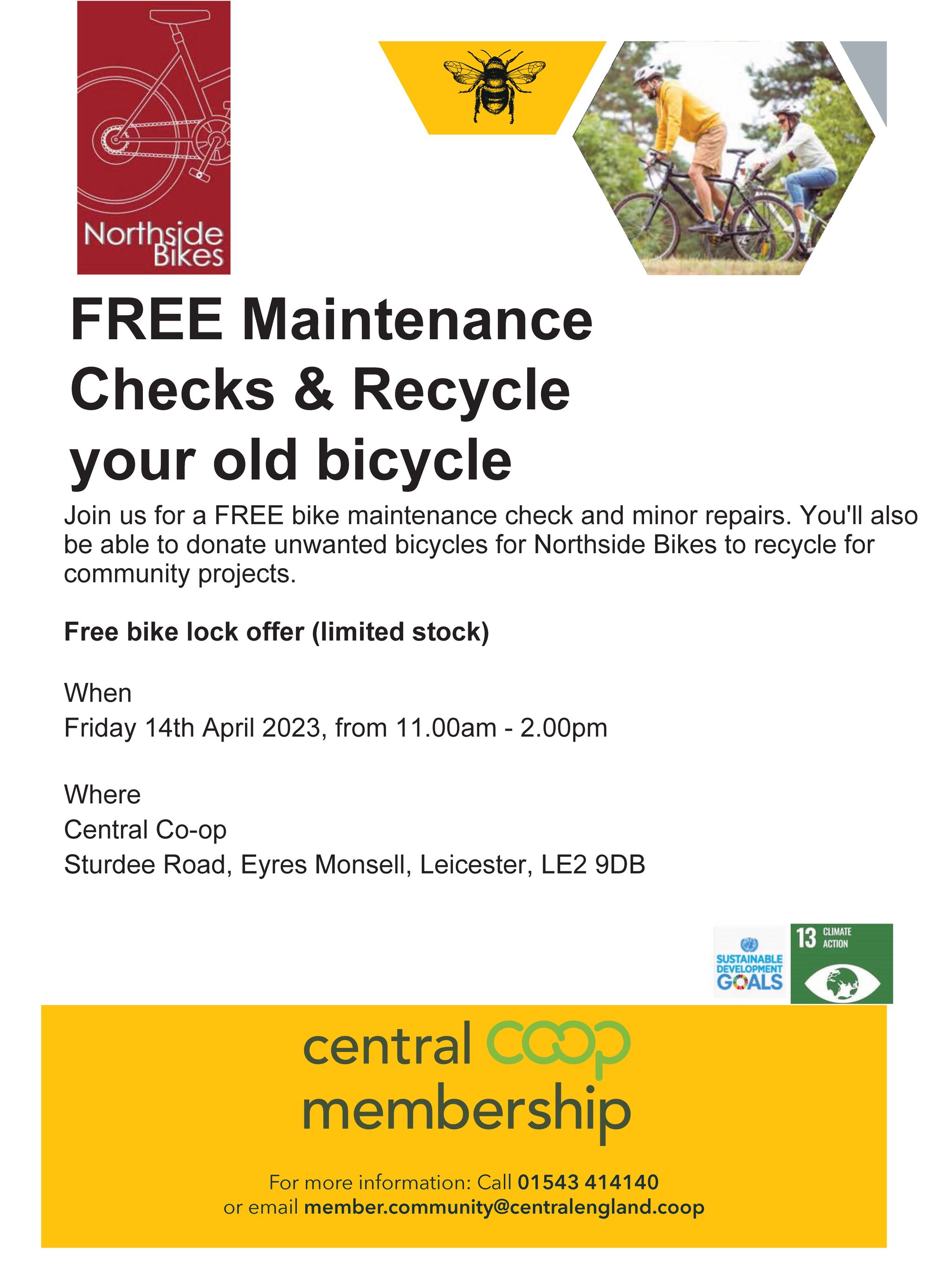 Free Bicycle Maintenance Offer