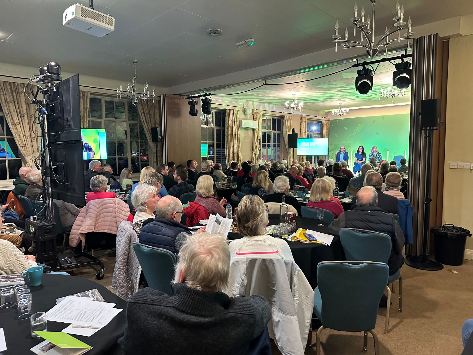 Members in Derby showing democracy in action