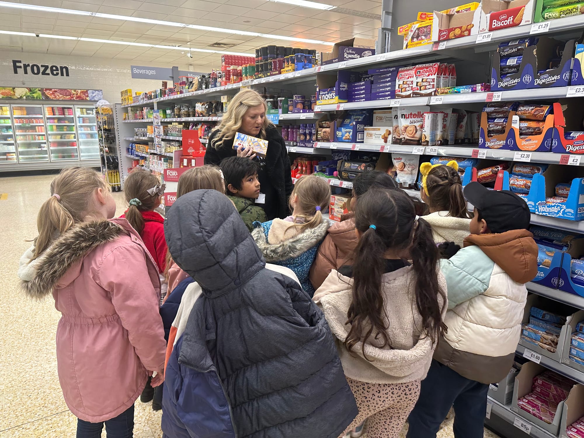 Badgerbrook school children visit our Whetstone Store