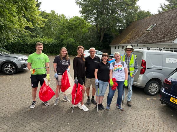 Litter picking with Peterborough Wombles